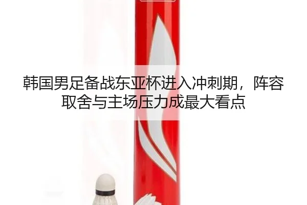 韩国男足备战东亚杯进入冲刺期，阵容取舍与主场压力成最大看点